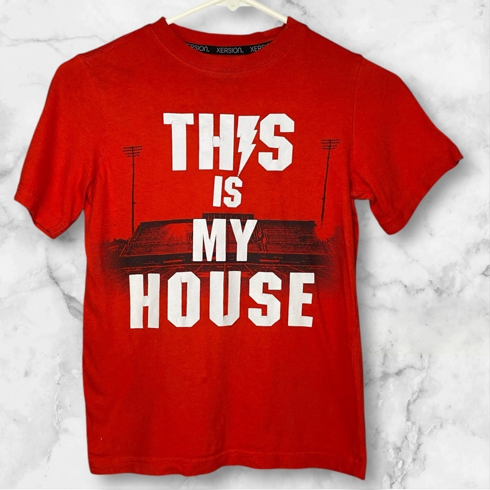 Xersion Red "This is My House" Graphic T-Shirt